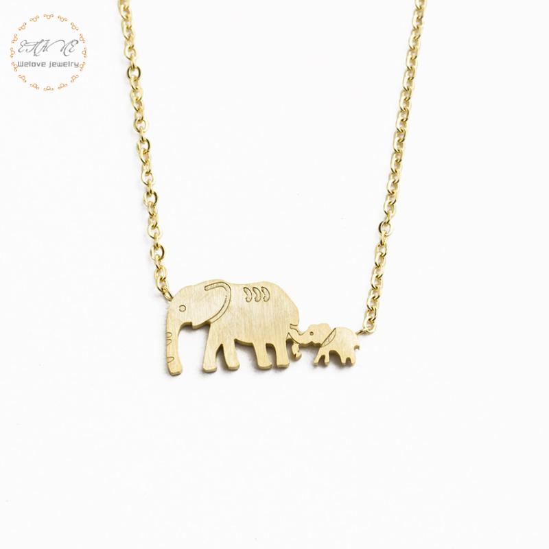 Dainty Jewelry Mama Collar Double Elephant Necklace Mother Gift Stainless Steel Animal Pendants Mujer Bijoux 2020
Dainty Jewelry Mama Collar Double Elephant Necklace Mother Gift Stainless Steel Animal Pendants Mujer Bijoux 2020