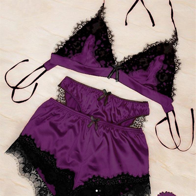 Women Sexy Nightwear Sleeping Boxers Lace Bra Patchwork V-Neck Hanging Sling 3Pieces Body Breathable Comfort sexy beach swimwear1, Red
Women Sexy Nightwear Sleeping Boxers Lace Bra Patchwork V-Neck Hanging Sling 3Pieces Body Breathable Comfort sexy beach swimwear1, Red