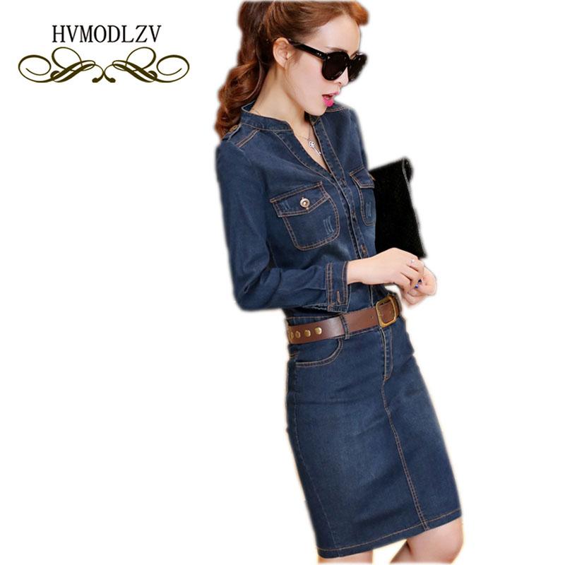 2021 Latest Spring Denim Dress Vestido Pure Color V-neck long Sleeve dress Fashion Bag Hip Sexy High quality lj052, Navy blue
2021 Latest Spring Denim Dress Vestido Pure Color V-neck long Sleeve dress Fashion Bag Hip Sexy High quality lj052, Navy blue
