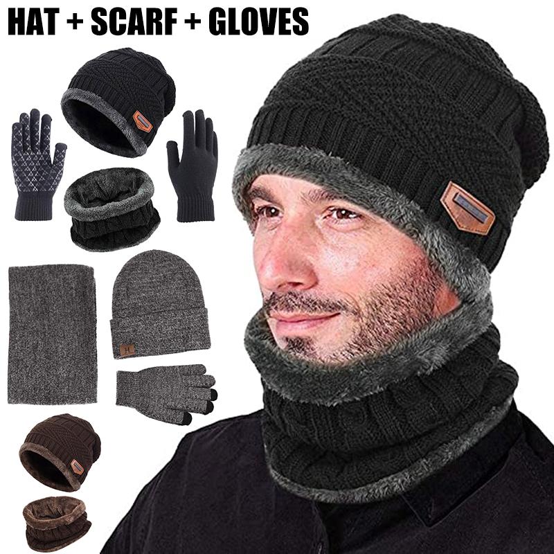 Hats, Scarves & Gloves Sets Winter Warm Beanie Hat Scarf Set Unisex Knitted Neck Glove For Men Women D88
Hats, Scarves & Gloves Sets Winter Warm Beanie Hat Scarf Set Unisex Knitted Neck Glove For Men Women D88