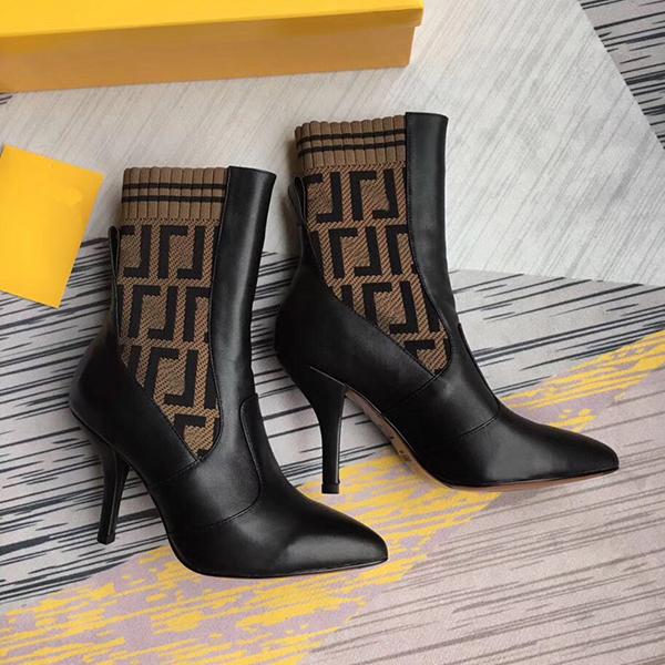 Fashion women knitting sock Ankle boots slim high heel of 9.5CM real leather womens Skinny feet boots Breathable Sexy Elastic boots, Black
Fashion women knitting sock Ankle boots slim high heel of 9.5CM real leather womens Skinny feet boots Breathable Sexy Elastic boots, Black