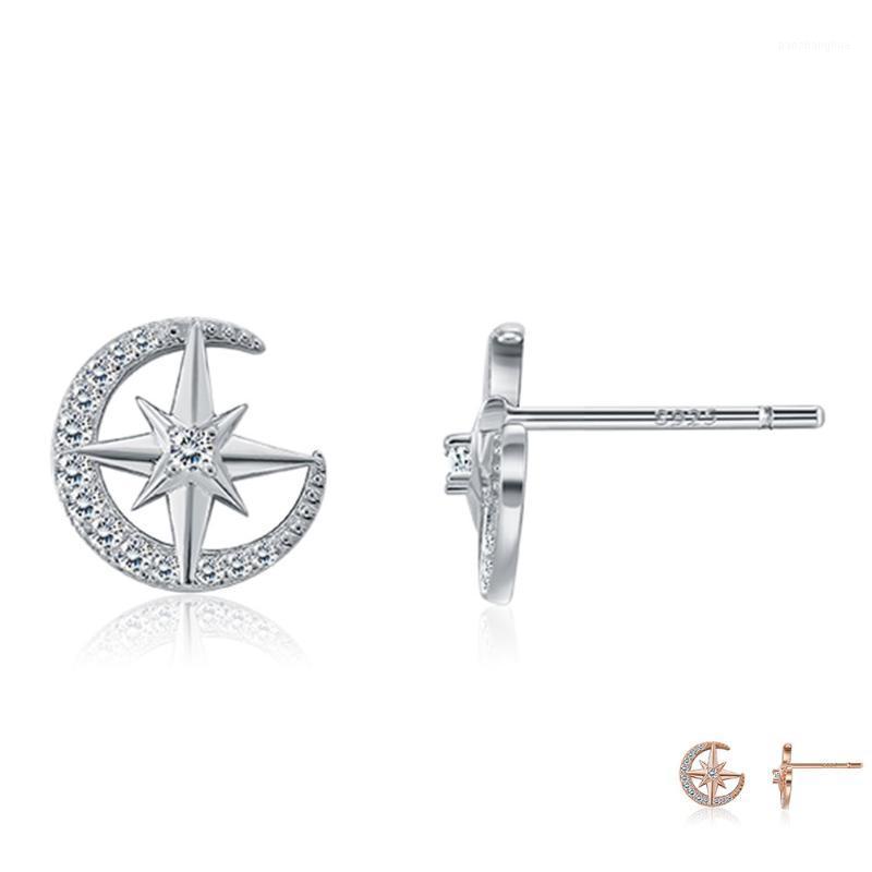 Romantic Moon Star Earrings For Women Sterling Silver 925 Jewelry Clear CZ Rose Gold Stud Earring Anniversary Gift, Golden;silver
Romantic Moon Star Earrings For Women Sterling Silver 925 Jewelry Clear CZ Rose Gold Stud Earring Anniversary Gift, Golden;silver