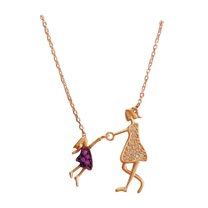 Pendant Necklaces Fashion Mother And Daughter Zircon Pendants Necklace Girls Woman Clavicle Chain Short Charming Jewelry Women Gifts D4, Silver
Pendant Necklaces Fashion Mother And Daughter Zircon Pendants Necklace Girls Woman Clavicle Chain Short Charming Jewelry Women Gifts D4, Silver