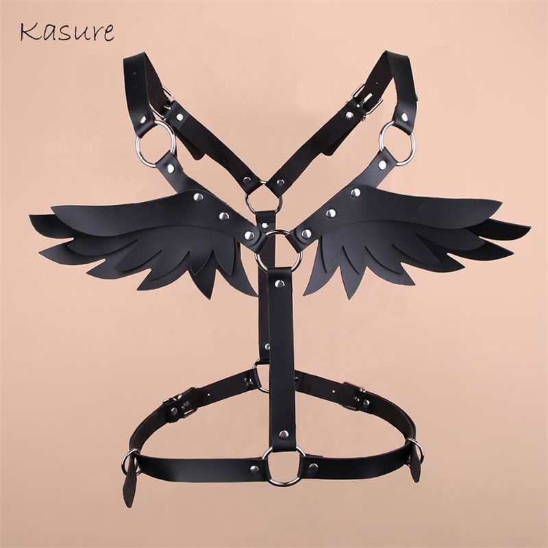 Kasure PU Leather Cosplay Wings Belt For Women Body Bondage Harness Gothic Steampunk Sexy Shoulder Strap Waist Belt Statement T200427, Black
Kasure PU Leather Cosplay Wings Belt For Women Body Bondage Harness Gothic Steampunk Sexy Shoulder Strap Waist Belt Statement T200427, Black