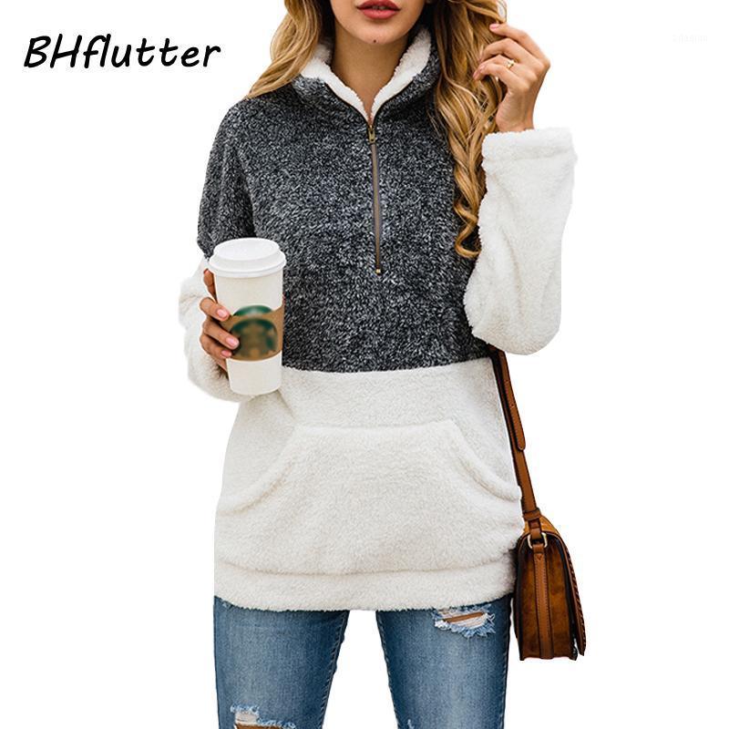 BHflutter Warm Fluffy Jacket Women Zip up Stand Collar Autumn Winter Coat Pullover Pockets Casual Outerwear Tops chaqueta mujer1, Picture color
BHflutter Warm Fluffy Jacket Women Zip up Stand Collar Autumn Winter Coat Pullover Pockets Casual Outerwear Tops chaqueta mujer1, Picture color