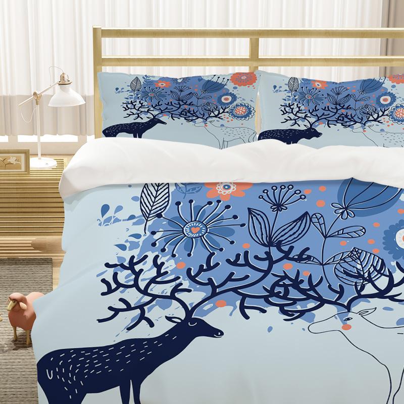 Deer Pattern Bedding Set Deluxe Children's Duvet Cover Set Duvet Cover American Double Large King Single Bed, Lz6
Deer Pattern Bedding Set Deluxe Children's Duvet Cover Set Duvet Cover American Double Large King Single Bed, Lz6