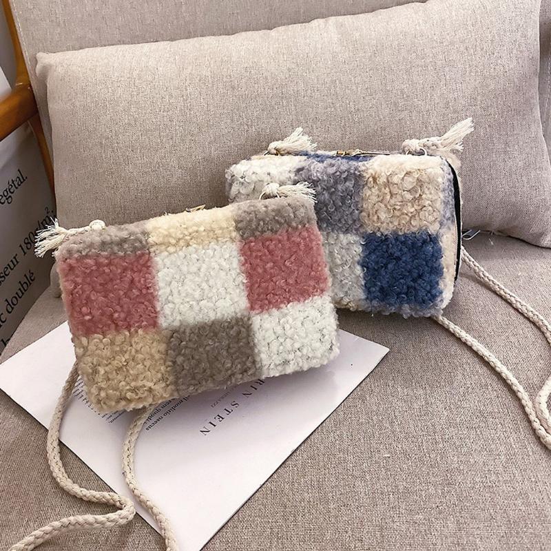 Korean Plaid Large Capacity Wool Shoulder Bag Women Bag Small Women For Ladies Designer Handbag Bolso Mujer #SRN, Blue
Korean Plaid Large Capacity Wool Shoulder Bag Women Bag Small Women For Ladies Designer Handbag Bolso Mujer #SRN, Blue