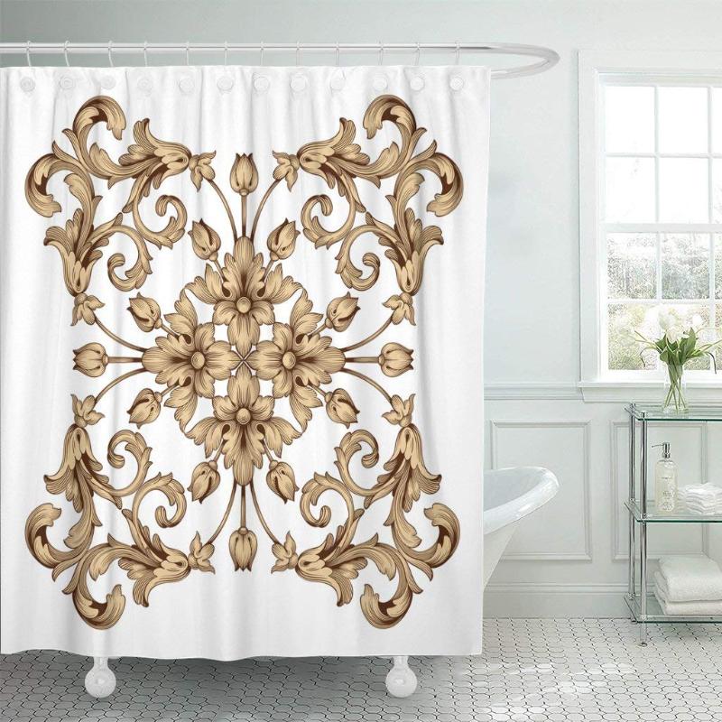 Vintage Baroque Retro Pattern Antique Acanthus Filigree You Shower Curtain Waterproof Polyester Fabric 60 x 72 Inches Set
Vintage Baroque Retro Pattern Antique Acanthus Filigree You Shower Curtain Waterproof Polyester Fabric 60 x 72 Inches Set