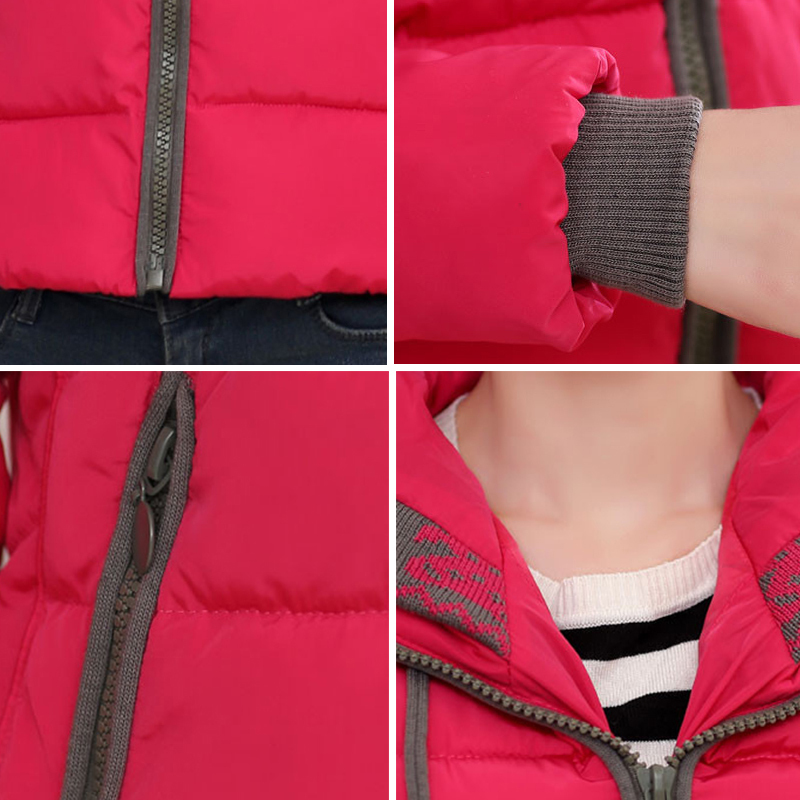 Winter Jacket Women Hooded Slim Cotton Padded Female Short Coat Ladies Parka Chaqueta Mujer Invierno 201125