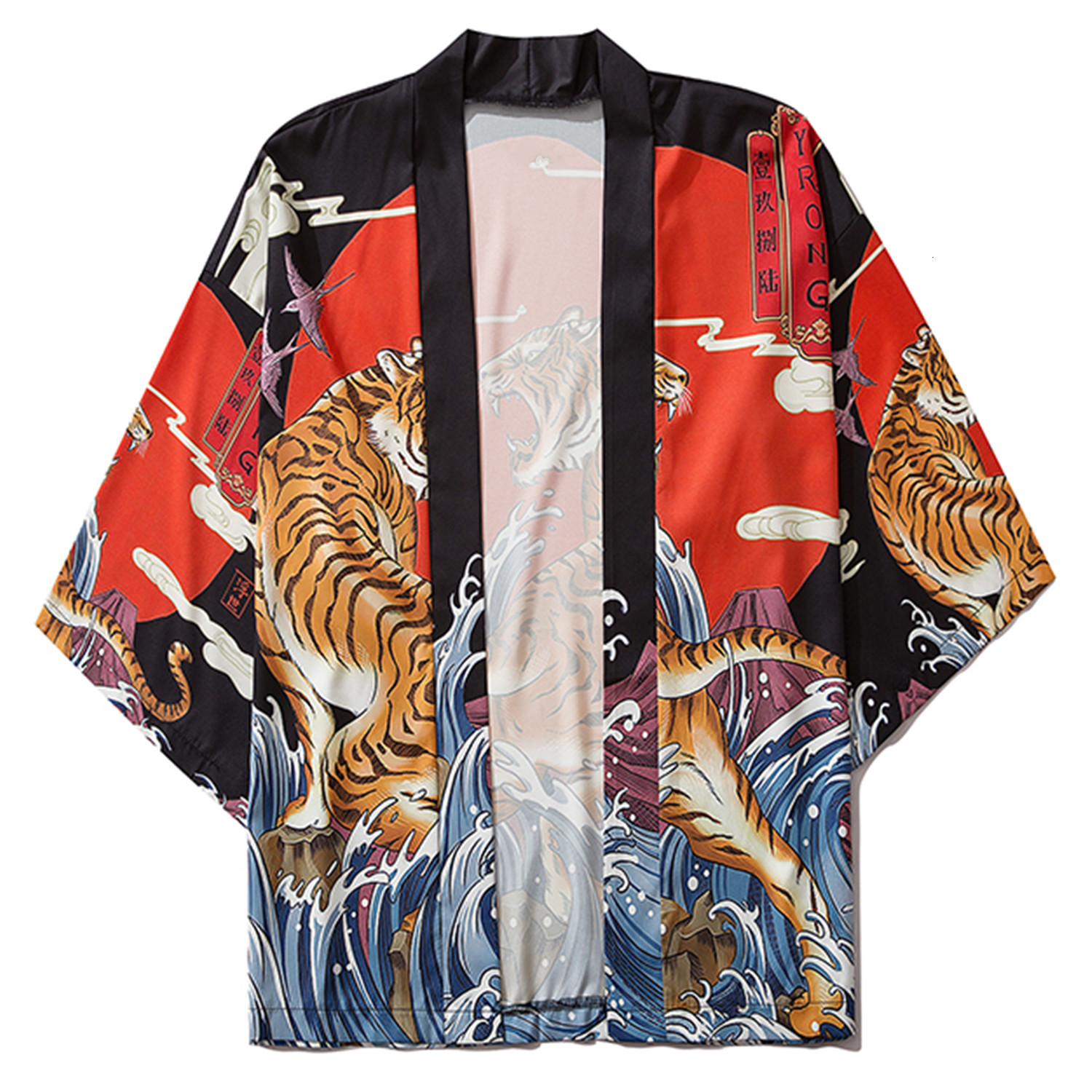2021 New Aelfric Eden Tiger Print Summer Japanese Streetwear Loose Jackets Thin Clothes Hip Hop Kimono Front Open Coats Tops Q3y8, Red
2021 New Aelfric Eden Tiger Print Summer Japanese Streetwear Loose Jackets Thin Clothes Hip Hop Kimono Front Open Coats Tops Q3y8, Red