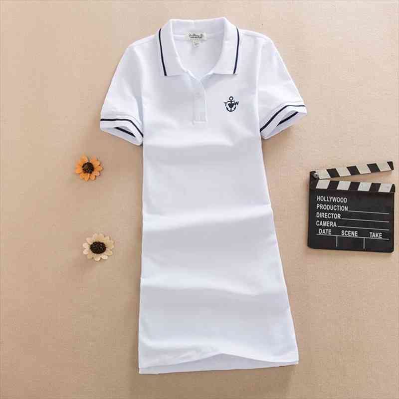 Women Embroidery Polo Casual Dress De Festa Short Sleeve Femme Summer Tops Clothing One Piece Dress Ete Vestidosn, Black;gray
Women Embroidery Polo Casual Dress De Festa Short Sleeve Femme Summer Tops Clothing One Piece Dress Ete Vestidosn, Black;gray