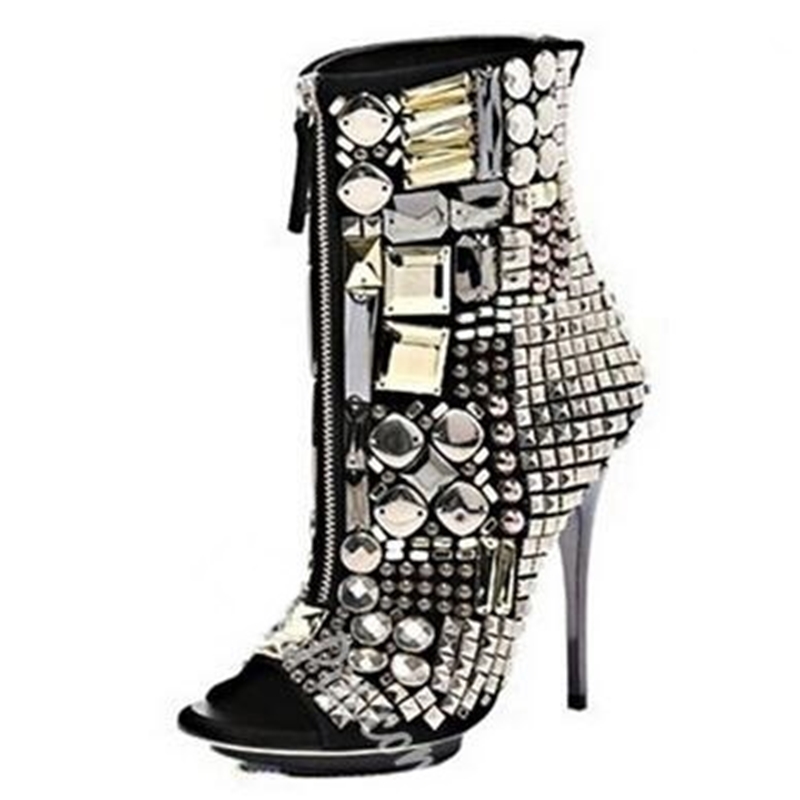 Crystal Front Zipper Ankle For Women Peep Toe High Jump Platform Flat Sandals Glatiator Sexy Lady Boots, The picture
Crystal Front Zipper Ankle For Women Peep Toe High Jump Platform Flat Sandals Glatiator Sexy Lady Boots, The picture
