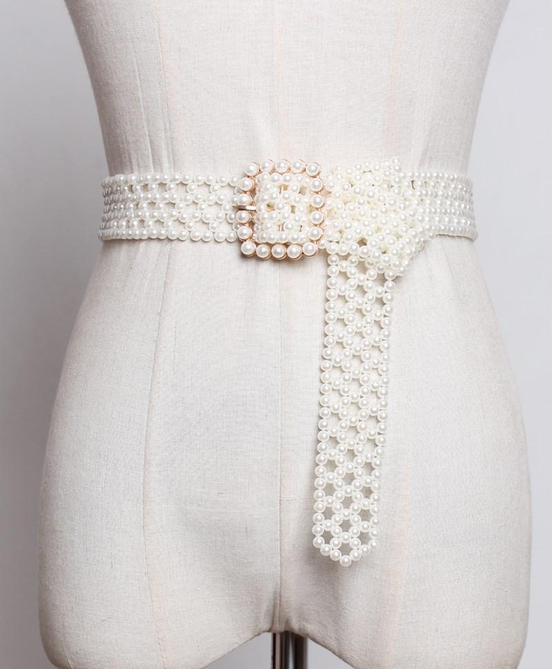 2020 Handmade Pearl Beading Waist Belt Women Weaving Pearl Wide Buckle Pin Waistband Jean belt Summer Dress Belts Decoration New, Black
2020 Handmade Pearl Beading Waist Belt Women Weaving Pearl Wide Buckle Pin Waistband Jean belt Summer Dress Belts Decoration New, Black