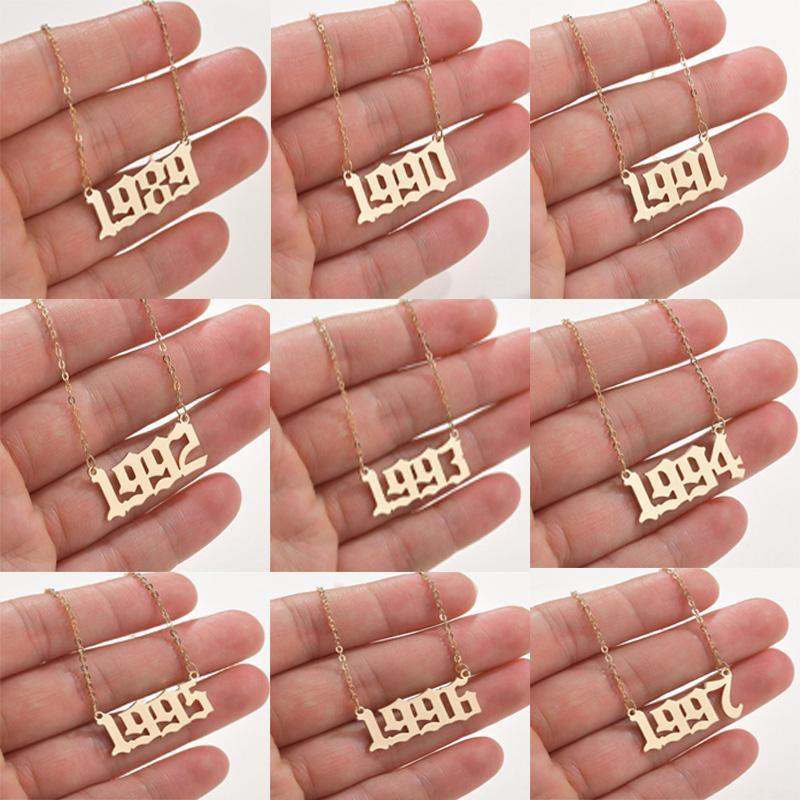 Personalized Year Number Pendant Necklaces for Women Custom Digital Letter Necklace Birthday Gift from 1989 to 20001
Personalized Year Number Pendant Necklaces for Women Custom Digital Letter Necklace Birthday Gift from 1989 to 20001