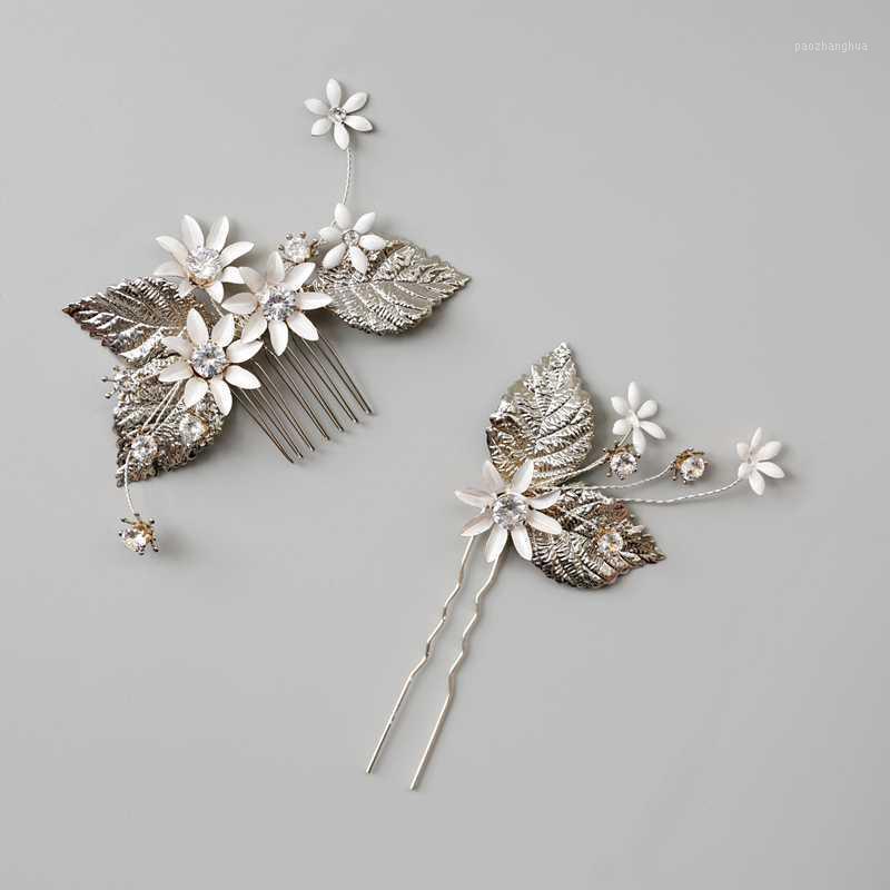 Silver Color Leaf Bridal Hair Comb Pin Set Foral Zircon Wedding Prom Jewelry Handmade Women Headpiece Clips & Barrettes, Golden;silver
Silver Color Leaf Bridal Hair Comb Pin Set Foral Zircon Wedding Prom Jewelry Handmade Women Headpiece Clips & Barrettes, Golden;silver