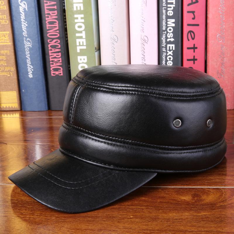 The 100% Genuine Leather new leather hat male elderly sheepskin flat hat cotton padded cap heat preservation cap man
The 100% Genuine Leather new leather hat male elderly sheepskin flat hat cotton padded cap heat preservation cap man