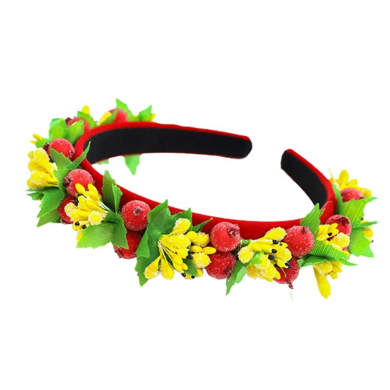Christmas Festival Party Headband Crown Handmade Floral Berries Forest Hair Hoop
Christmas Festival Party Headband Crown Handmade Floral Berries Forest Hair Hoop