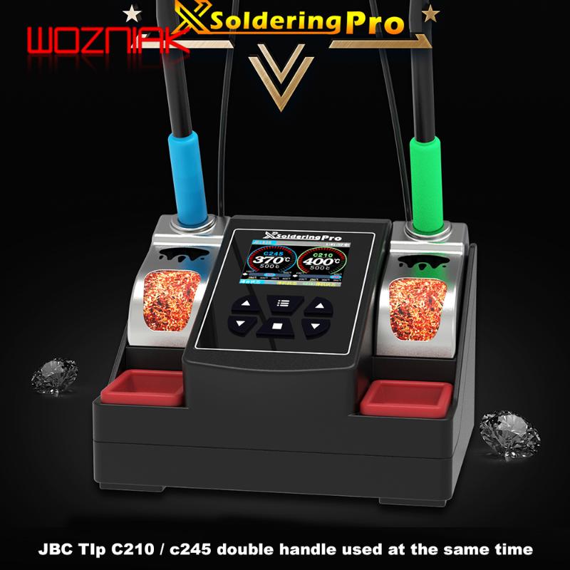 XsolderingPRO Double Handle Welding Stand for JBC C210 C245 Tip Handle Universal Iron Head Professional fast maintenance Tools
XsolderingPRO Double Handle Welding Stand for JBC C210 C245 Tip Handle Universal Iron Head Professional fast maintenance Tools