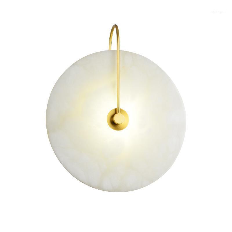 Modern Round Natural Marble LED Wall Lights Gold Black Metal Parlor Aisle Bedroom Wall Sconce Atmosphere Lighting Fixtures1
Modern Round Natural Marble LED Wall Lights Gold Black Metal Parlor Aisle Bedroom Wall Sconce Atmosphere Lighting Fixtures1