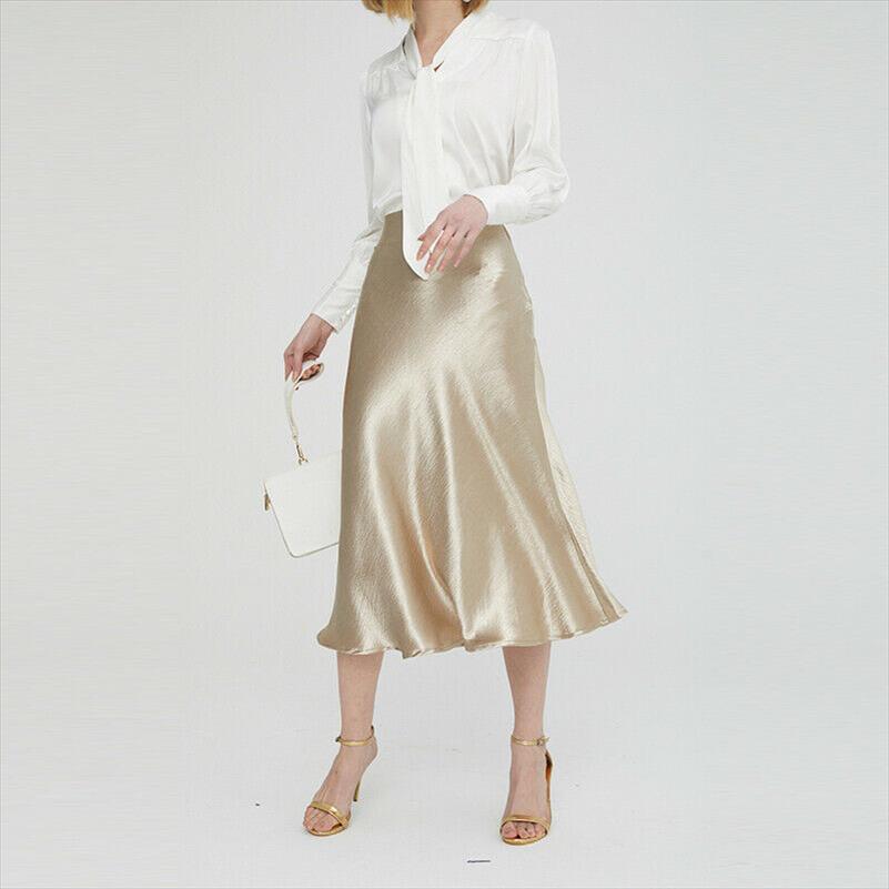 Women Skirt Ladies Glossy Satin Skirt Plain Shiny Wet Look Fashion Party Office Skirts Solid Metallic High Waist Plus Size, Black
Women Skirt Ladies Glossy Satin Skirt Plain Shiny Wet Look Fashion Party Office Skirts Solid Metallic High Waist Plus Size, Black