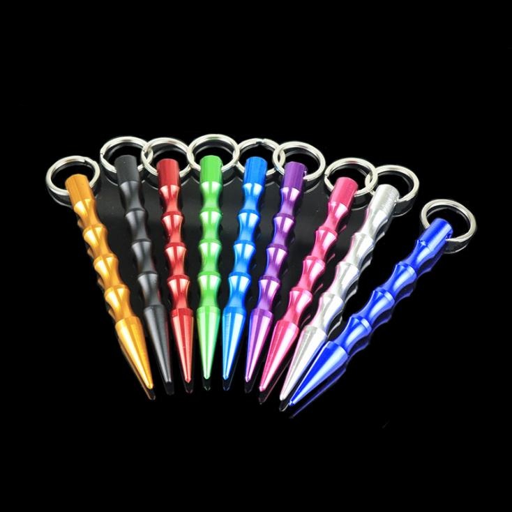 9 Colors Fashion Wholesale Solid Aluminum Women Mini Self-Defense Stick Keychain Self Defense Keychains Broken window escape sticks
9 Colors Fashion Wholesale Solid Aluminum Women Mini Self-Defense Stick Keychain Self Defense Keychains Broken window escape sticks