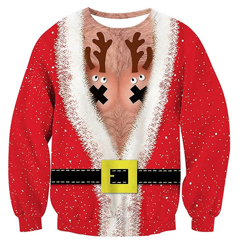 Plus Size Ugly Sweater Men Women Christmas Sweaters 3D Dinosaur Dog Cat Printed Funny Xmas Sweatshirt Pullover Jumpers 201211