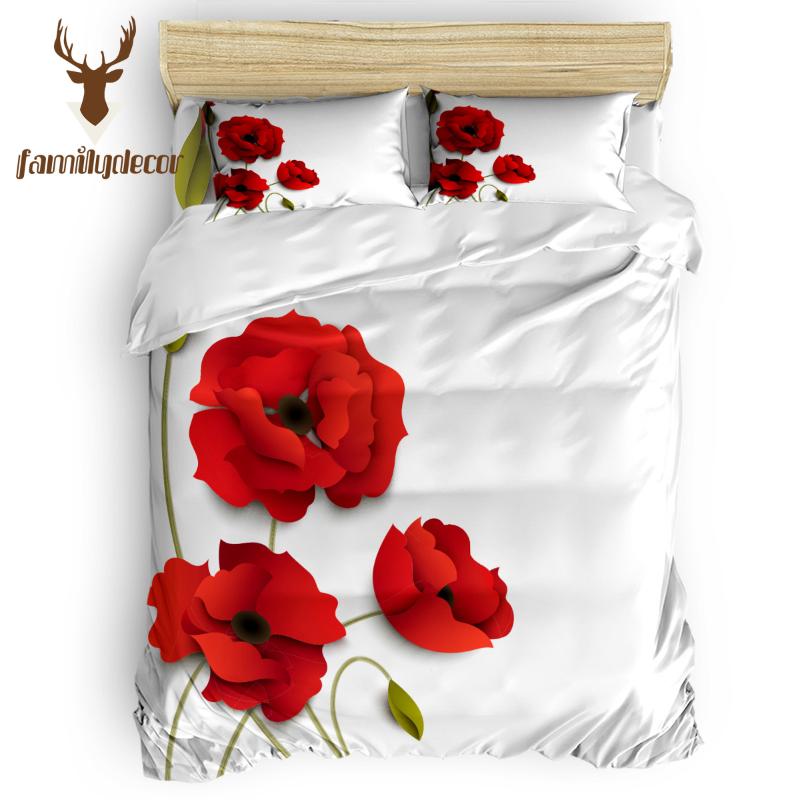 FamilyDecor Red Poppy Flower Bedding Set Luxury Comforter Bedding Sets 3D King Size Red Blue Cotton DHL Free Shipping, As pic
FamilyDecor Red Poppy Flower Bedding Set Luxury Comforter Bedding Sets 3D King Size Red Blue Cotton DHL Free Shipping, As pic