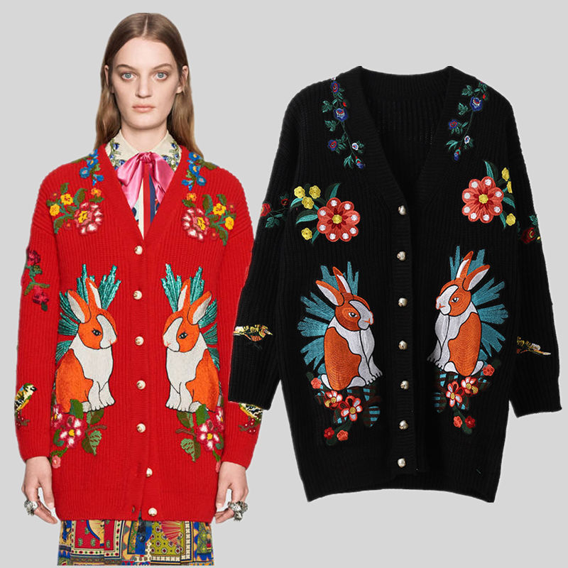 runway Vintage retroethnic designer embroidered tiger rabbit long floral shirt female jacket autumn cardigan mesh BD2V, Red
runway Vintage retroethnic designer embroidered tiger rabbit long floral shirt female jacket autumn cardigan mesh BD2V, Red