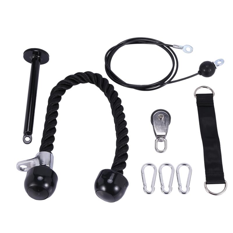 ELOS-Fitness Pulley Loading Pin Lifting Triceps Rope Machine Exercise Length Adjustable Home Gym Sports Accessories
ELOS-Fitness Pulley Loading Pin Lifting Triceps Rope Machine Exercise Length Adjustable Home Gym Sports Accessories