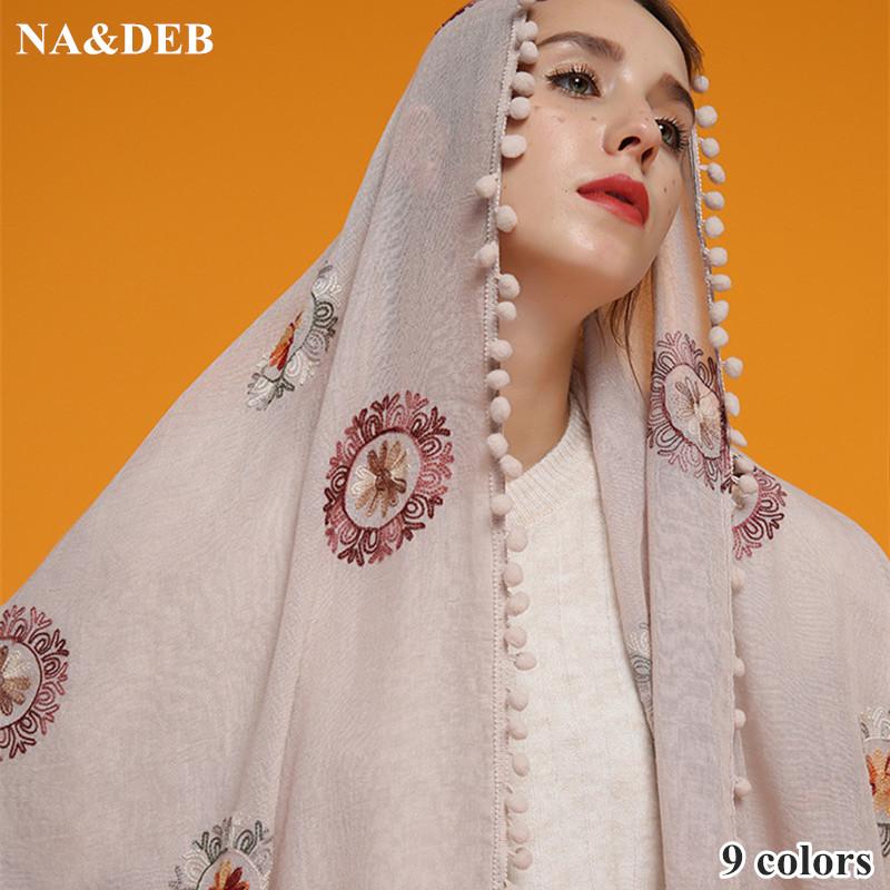 1PC 9 color elegant design pompom shawl women embroidery scarves and shawls fashion embroider flower muffler soft fourlard hijab
1PC 9 color elegant design pompom shawl women embroidery scarves and shawls fashion embroider flower muffler soft fourlard hijab
