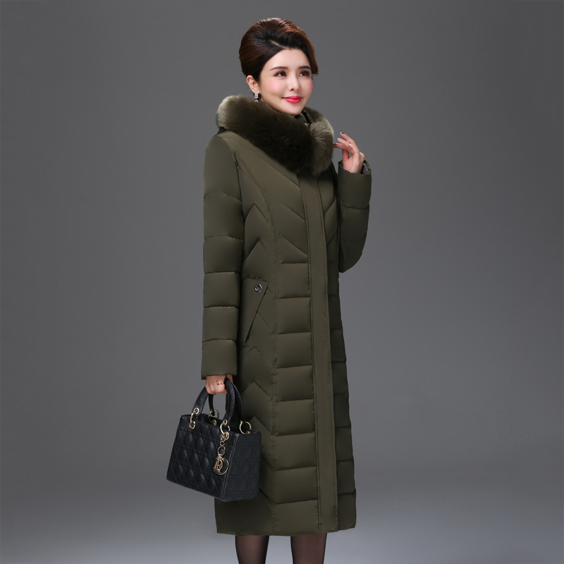 Xlong winter casual jacket women office ladies parka mujer plus size solid hooded with fur collar slim women's thick coat 201019