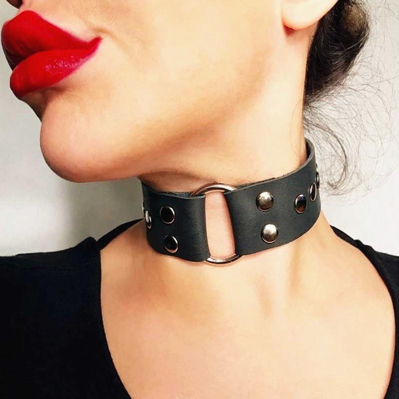 Chokers Sexy Punk Rock Gothic Necklace PU Leather Bondage Cosplay Fashion Collar For Women Jewelry Neck Accessories Gift
Chokers Sexy Punk Rock Gothic Necklace PU Leather Bondage Cosplay Fashion Collar For Women Jewelry Neck Accessories Gift