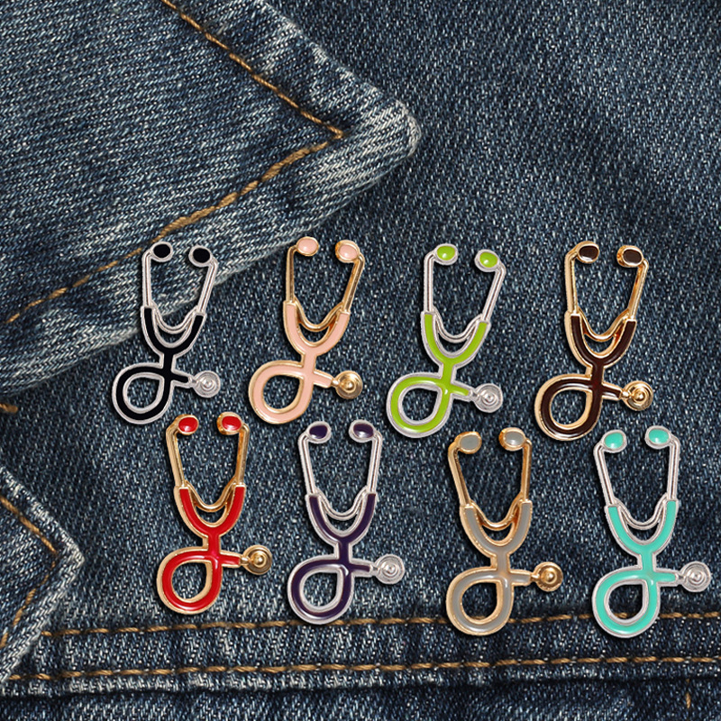 Hot Nurse Doctor Stethoscope Enamel Brooch Pins Creative Lapel Brooches badge For women Men Girl Boy Fashion Jewelry Gift 180 O2, Gray
Hot Nurse Doctor Stethoscope Enamel Brooch Pins Creative Lapel Brooches badge For women Men Girl Boy Fashion Jewelry Gift 180 O2, Gray