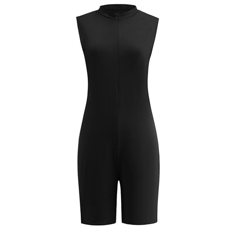 GAOKE 2020 Rompers Women Sleepwear Black Solid Sleeveless Short Jumpsuit Sexy Onesie For Adult Female Nightwear S-XL T200704
