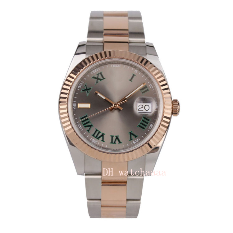 41 mm watch Chocolate dial 18k rose gold steel watch 126331 stainless steel/18k men's watches box and paper, Gray
41 mm watch Chocolate dial 18k rose gold steel watch 126331 stainless steel/18k men's watches box and paper, Gray