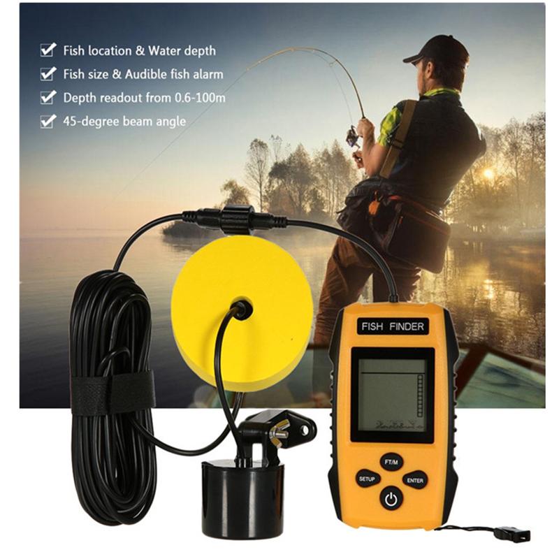 Hot Alarm 100M Portable Sonar LCD Fish Detector Fishing Finders Tools Lure Echo Sounder Transducer Sensor For Fishing Outdoor
Hot Alarm 100M Portable Sonar LCD Fish Detector Fishing Finders Tools Lure Echo Sounder Transducer Sensor For Fishing Outdoor
