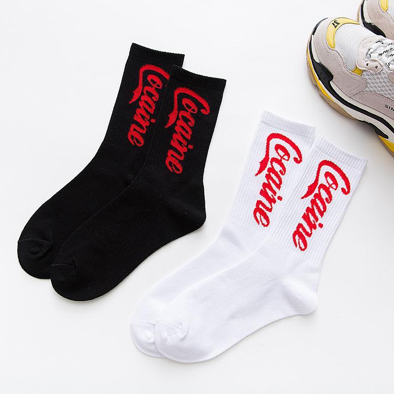 Hip hop tide socks Harajuku style skate socks men and women cotton alphabet couple1, 001