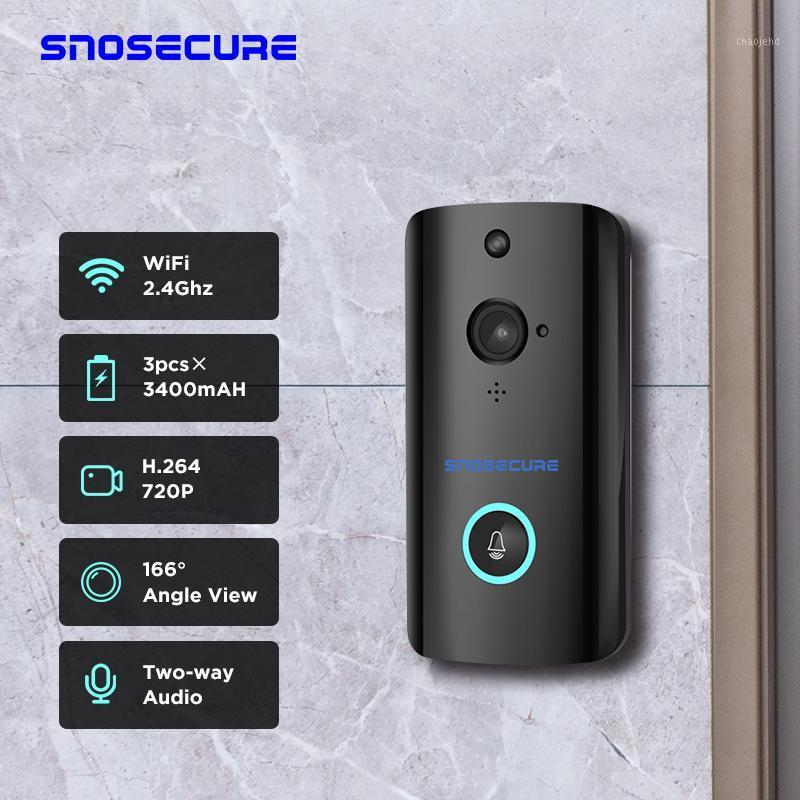 SNOSECURE Wireless WiFi Doorbell Camera IP 720P Ring Video Door bell Intercom Two Way Audio APP Control Infrared Night Vision1
SNOSECURE Wireless WiFi Doorbell Camera IP 720P Ring Video Door bell Intercom Two Way Audio APP Control Infrared Night Vision1