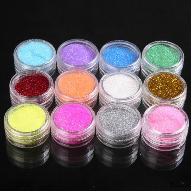 12 Colors Nail Glitter Powder Eyeshadow Makeup Nail Art Pigment Glitter Dust Powder Set (Random
12 Colors Nail Glitter Powder Eyeshadow Makeup Nail Art Pigment Glitter Dust Powder Set (Random