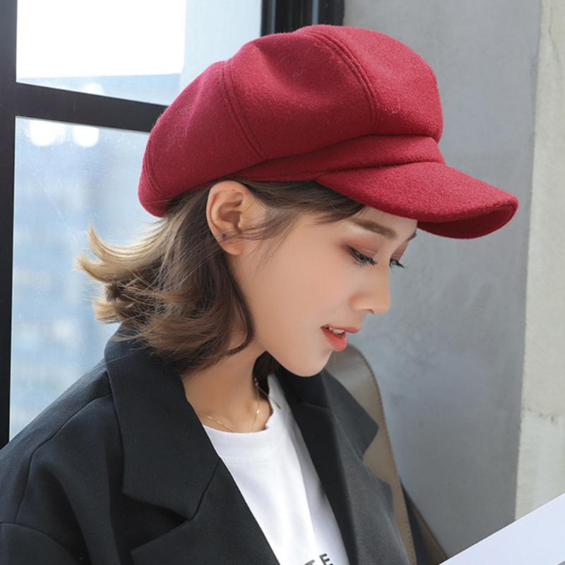 Vintage Newsboy Hat Women Winter Faux Wool Classic Visor Beret Octagonal Cute Trendy High Street Paperboy Cabbie Cap for Ladies, Beige
Vintage Newsboy Hat Women Winter Faux Wool Classic Visor Beret Octagonal Cute Trendy High Street Paperboy Cabbie Cap for Ladies, Beige