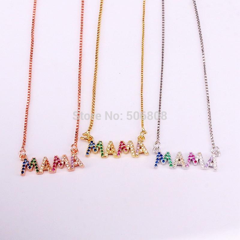 6PCS ZYZ-N0592 Mama Connectors Pendants Crystal Zircon Necklace, Colorful CZ MAMA Pendant Jewelry Necklace
6PCS ZYZ-N0592 Mama Connectors Pendants Crystal Zircon Necklace, Colorful CZ MAMA Pendant Jewelry Necklace