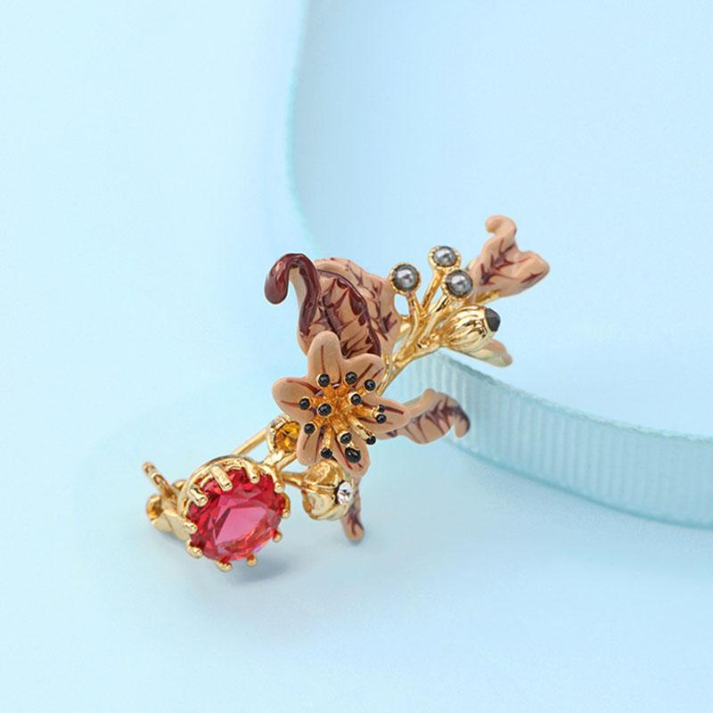 Pins, Brooches Brand Women Flower Crystal Luxury Enamel Brooch Party Jewelry Plant Pins Collections Christmas Friends Gift Accessories
Pins, Brooches Brand Women Flower Crystal Luxury Enamel Brooch Party Jewelry Plant Pins Collections Christmas Friends Gift Accessories
