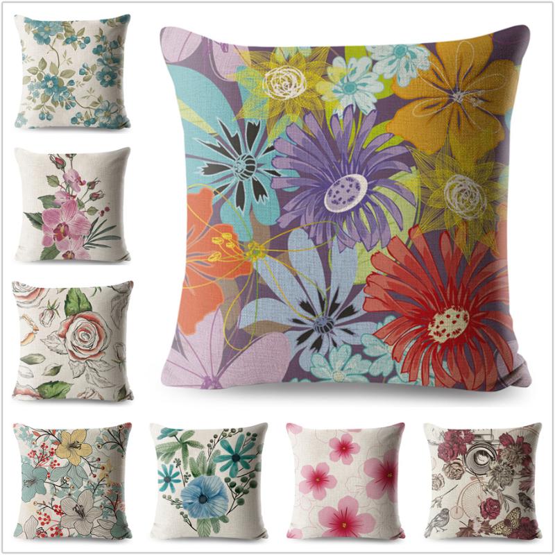 Watercolor Flowers Cushion Cover for Sofa Home Pillow Case Linen 45*45 Decorative Printed Floral Throw Pillowcase
Watercolor Flowers Cushion Cover for Sofa Home Pillow Case Linen 45*45 Decorative Printed Floral Throw Pillowcase