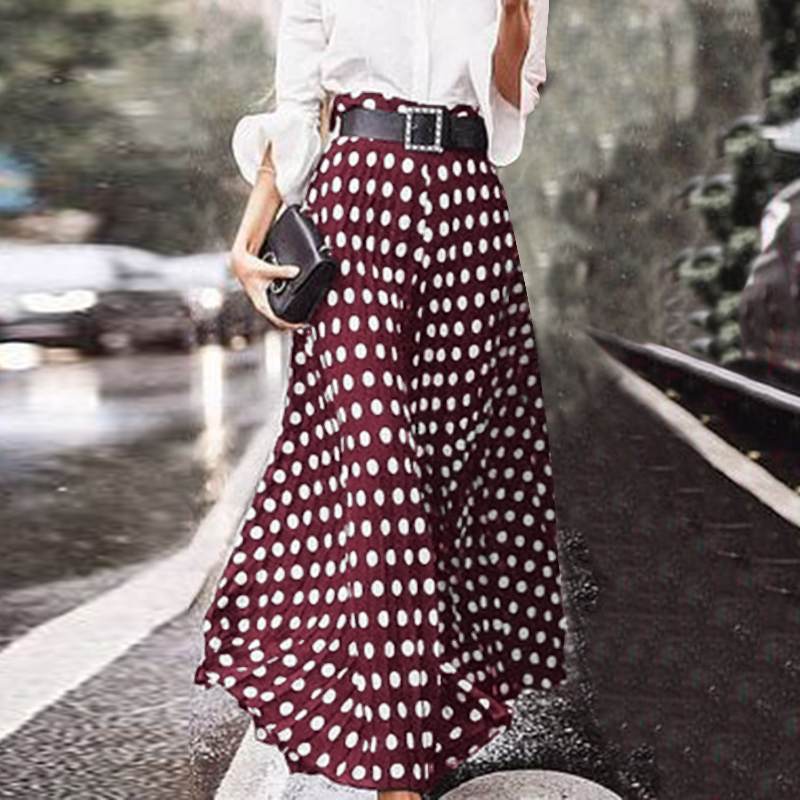 ZANZEA Women Vintage High Waist Polka Dot Skirts Summer Bohemian Long Skirts Casual Beach Party Vestido Faldas Saia Femme Jupe 7 Y200704, Style 1 black
ZANZEA Women Vintage High Waist Polka Dot Skirts Summer Bohemian Long Skirts Casual Beach Party Vestido Faldas Saia Femme Jupe 7 Y200704, Style 1 black
