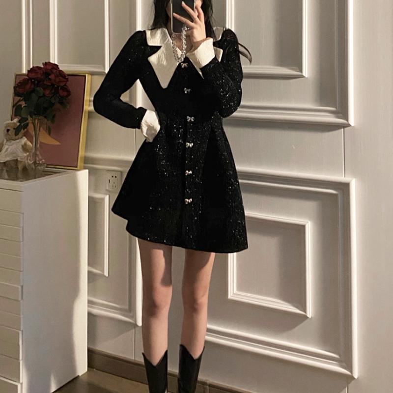 Casual Dresses 2022 Spring Vintage Black Dress Party Women Elegant Gothic Y2k Mini Lolita Kawaii Clothing One Piece Korean
Casual Dresses 2022 Spring Vintage Black Dress Party Women Elegant Gothic Y2k Mini Lolita Kawaii Clothing One Piece Korean