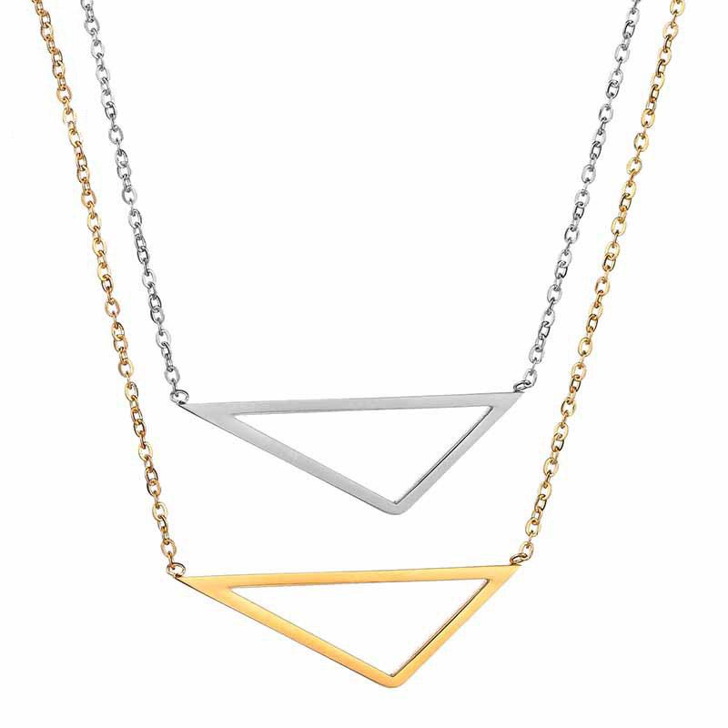 New Fashion Triangle Stainless Steel Necklaces & Pendants Women Link Chain Geometric Necklace Female Jewelry Collier Femme
New Fashion Triangle Stainless Steel Necklaces & Pendants Women Link Chain Geometric Necklace Female Jewelry Collier Femme