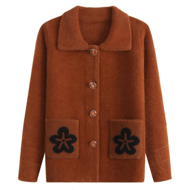 Women Autumn Winter Mink Woollen Elderly Woman's Knitted Jacket Loose Lapel Plus Size Cardigan Upper Nightgown R717 S6bp, Dark purple
Women Autumn Winter Mink Woollen Elderly Woman's Knitted Jacket Loose Lapel Plus Size Cardigan Upper Nightgown R717 S6bp, Dark purple