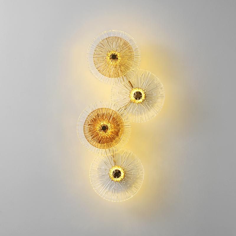 Modern minimalist living room crystal wall light American art bedside study designer wall lamp
Modern minimalist living room crystal wall light American art bedside study designer wall lamp