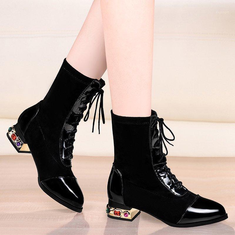 Women Boots 2021 Plus Size 35-42 Woman Mid Heel Pointed Toe Ankle Boots Flock Colorful Black Booties Ladies Rhinestone1, 2502
Women Boots 2021 Plus Size 35-42 Woman Mid Heel Pointed Toe Ankle Boots Flock Colorful Black Booties Ladies Rhinestone1, 2502