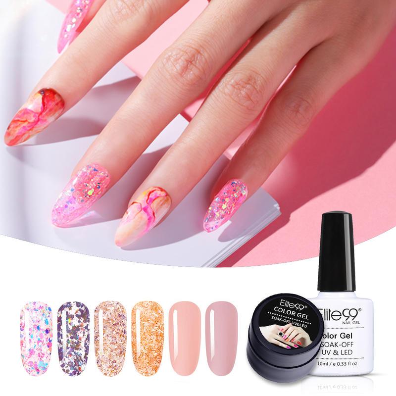 Elite99 6 Pieces/lot Gel Nail Polish Glitter Color Soak Off UV Gel Varnish Set Semi Permanant UV Nail Art Shimmer Polish, Zh004
Elite99 6 Pieces/lot Gel Nail Polish Glitter Color Soak Off UV Gel Varnish Set Semi Permanant UV Nail Art Shimmer Polish, Zh004